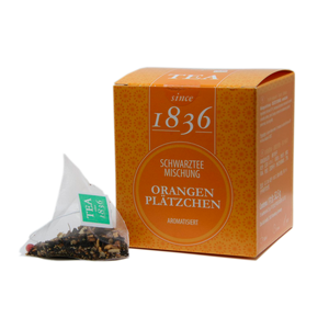 Schwarzteemischung Orangenplätzchen